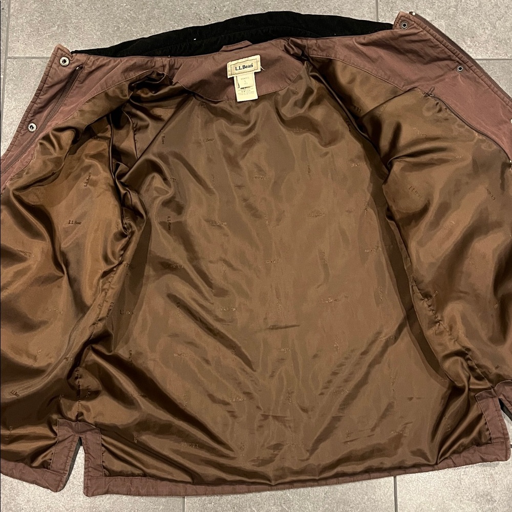 L.L Bean Vintage Quilted Bark Jacket - Picture 10 of 14